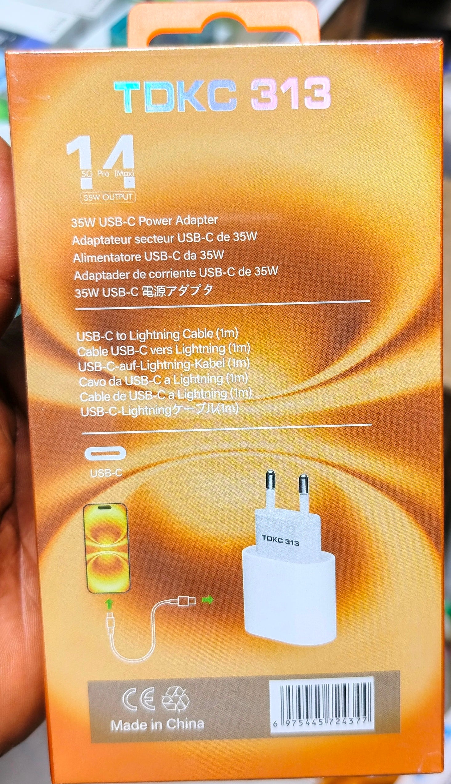 Chargeur iPhone d'origine listening 35W