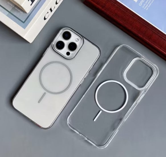 Pochette Nouveau Modél transparente et colorée avec protection magnétique