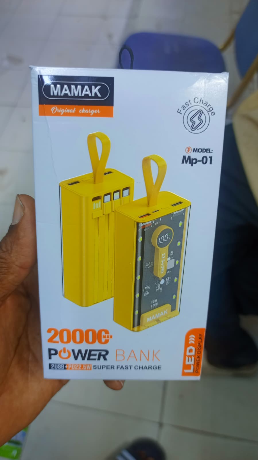 Mamak 20000mAh power bank, model Mp-01